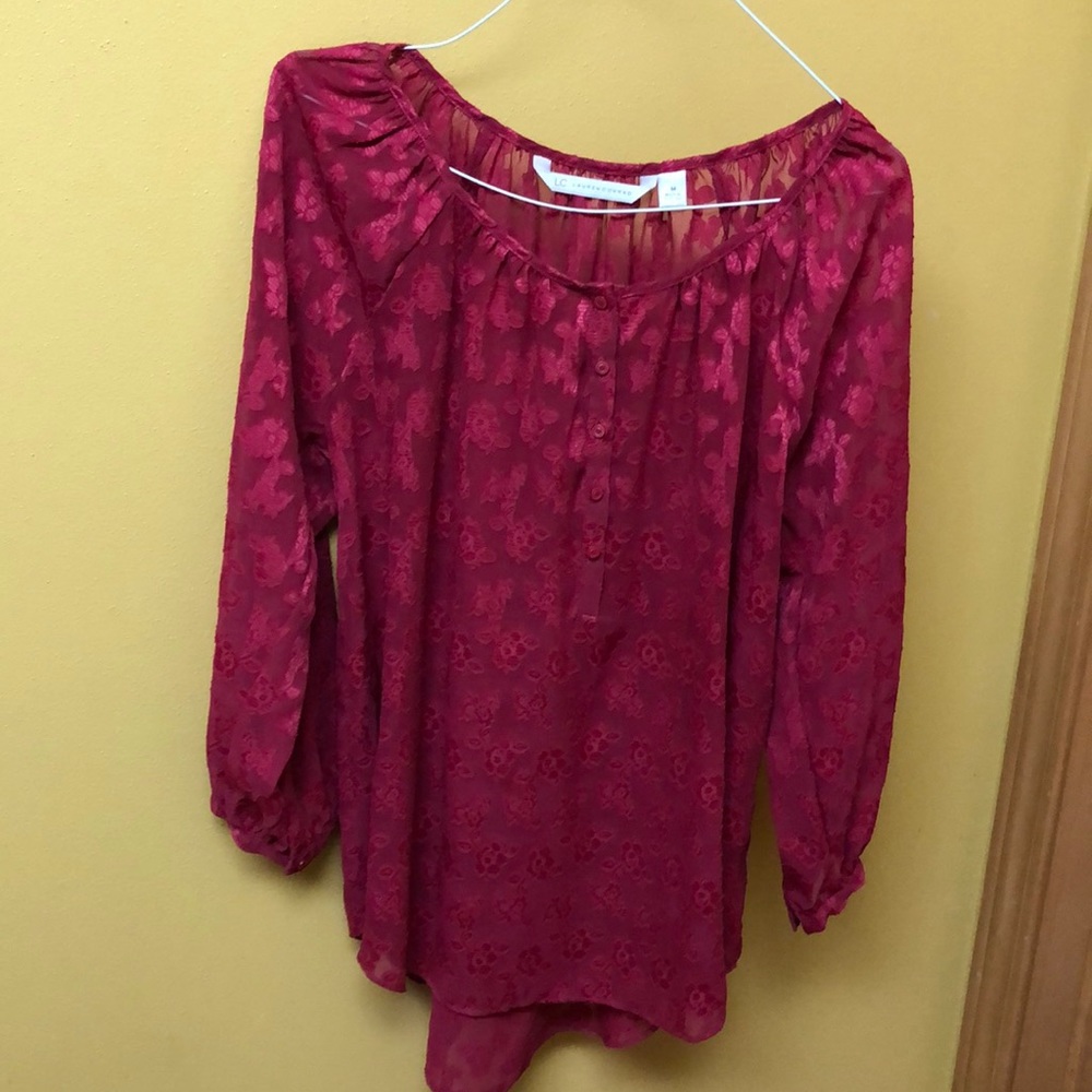 Red blouse